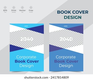Modern and creative corporate book cover design template