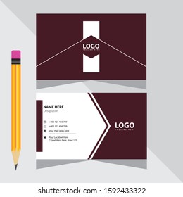 Modern Creative Corporate Business Card Design Template Vector