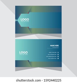 Modern Creative Corporate Business Card Design Template Vector