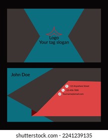 Modern creative corporate business card
