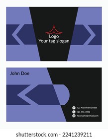 Modern creative corporate business card