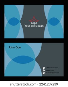 Modern creative corporate business card