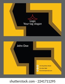 Modern creative corporate business card