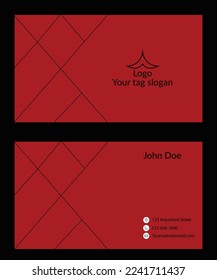 Modern creative corporate business card