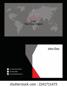 Modern creative corporate business card