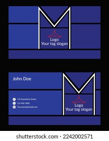 Modern creative corporate business card
