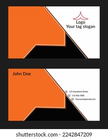 Modern creative corporate business card