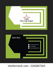 Modern creative corporate business card