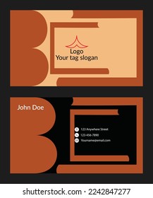 Modern creative corporate business card