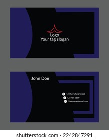 Modern creative corporate business card