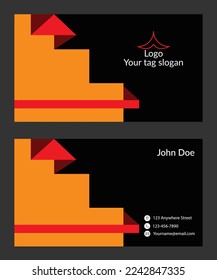 Modern creative corporate business card
