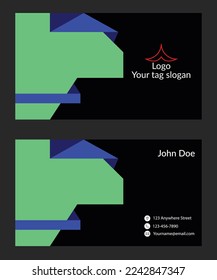 Modern creative corporate business card