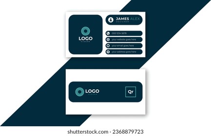 Modern and creative corporate business card template design, Colorful business card template with layout organized, nice background