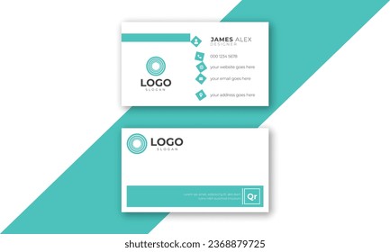 Modern and creative corporate business card template design, Colorful business card template with layout organized, nice background