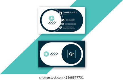 Modern and creative corporate business card template design, Colorful business card template with layout organized, nice background