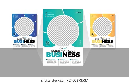 Modern creative corporate business flyer design template