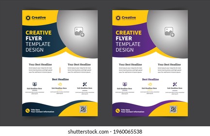 Plantilla De Diseño De Volante Corporativo Moderno Y Creativo