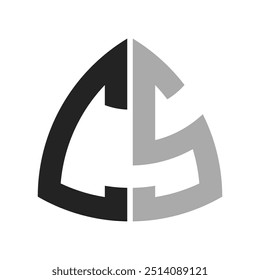 Modern Creative CS Logo Design. Letter CS Icon for any Business and Company