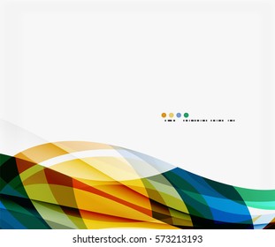 Modern creative curve background with copy space. Vector template background for workflow layout, diagram, number options or web design