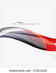 Modern creative curve background with copy space. Vector template background for workflow layout, diagram, number options or web design