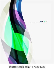 Fondo de curva creativo moderno con espacio de copia. Fondo de plantilla de vector para diseño de flujo de trabajo, diagrama, opciones de número o diseño web