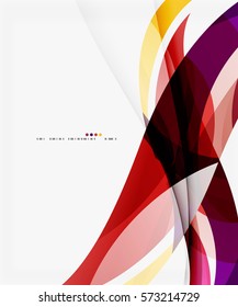 Fondo de curva creativo moderno con espacio de copia. Fondo de plantilla de vector para diseño de flujo de trabajo, diagrama, opciones de número o diseño web