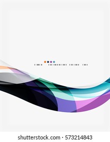 Modern creative curve background with copy space. Vector template background for workflow layout, diagram, number options or web design