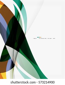 Modern creative curve background with copy space. Vector template background for workflow layout, diagram, number options or web design