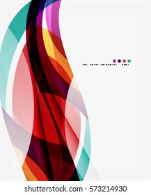 Fondo de curva creativo moderno con espacio de copia. Fondo de plantilla de vector para diseño de flujo de trabajo, diagrama, opciones de número o diseño web