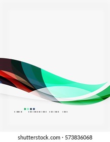 Modern creative curve background with copy space. Vector template background for workflow layout, diagram, number options or web design