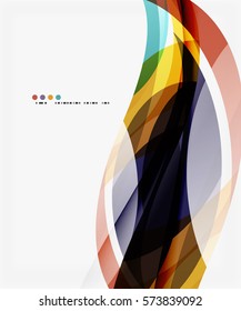 Fondo de curva creativo moderno con espacio de copia. Fondo de plantilla de vector para diseño de flujo de trabajo, diagrama, opciones de número o diseño web