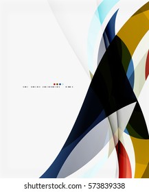 Fondo de curva creativo moderno con espacio de copia. Fondo de plantilla de vector para diseño de flujo de trabajo, diagrama, opciones de número o diseño web