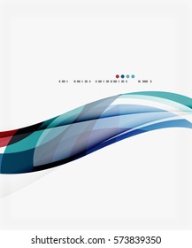 Modern creative curve background with copy space. Vector template background for workflow layout, diagram, number options or web design