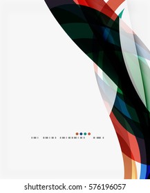 Fondo de curva creativo moderno con espacio de copia. Fondo de plantilla de vector para diseño de flujo de trabajo, diagrama, opciones de número o diseño web