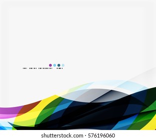 Modern creative curve background with copy space. Vector template background for workflow layout, diagram, number options or web design