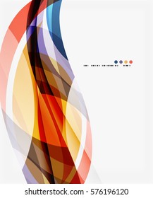 Modern creative curve background with copy space. Vector template background for workflow layout, diagram, number options or web design