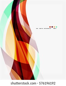Modern creative curve background with copy space. Vector template background for workflow layout, diagram, number options or web design