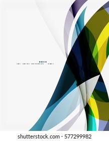 Fondo de curva creativo moderno con espacio de copia. Fondo de plantilla de vector para diseño de flujo de trabajo, diagrama, opciones de número o diseño web