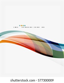 Fondo de curva creativo moderno con espacio de copia. Fondo de plantilla de vector para diseño de flujo de trabajo, diagrama, opciones de número o diseño web
