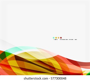 Modern creative curve background with copy space. Vector template background for workflow layout, diagram, number options or web design