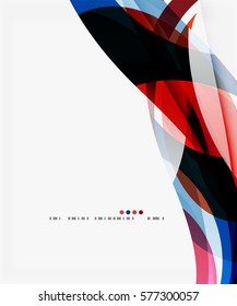 Modern creative curve background with copy space. Vector template background for workflow layout, diagram, number options or web design
