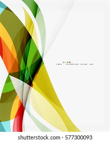 Modern creative curve background with copy space. Vector template background for workflow layout, diagram, number options or web design