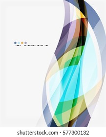 Modern creative curve background with copy space. Vector template background for workflow layout, diagram, number options or web design