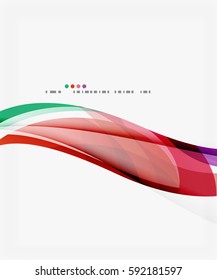 Modern creative curve background with copy space. Vector template background for workflow layout, diagram, number options or web design