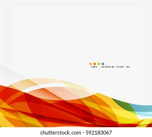 Modern creative curve background with copy space. Vector template background for workflow layout, diagram, number options or web design