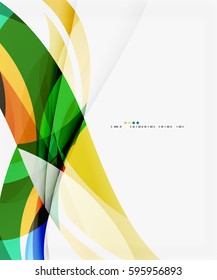 Fondo de curva creativo moderno con espacio de copia. Fondo de plantilla de vector para diseño de flujo de trabajo, diagrama, opciones de número o diseño web