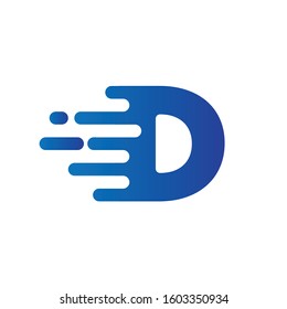 Modern creative D logo emblem