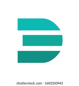 Modern creative D logo emblem