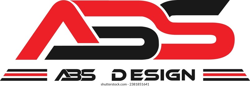 Modern and Creative Design ABS logo design . Unique Identity ABS logo . Initial best letter logo . Your Success with PAS logo.