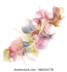 Modern Creative Design,  Background Marble Texture. Alcohol Ink. Vector Illustration.